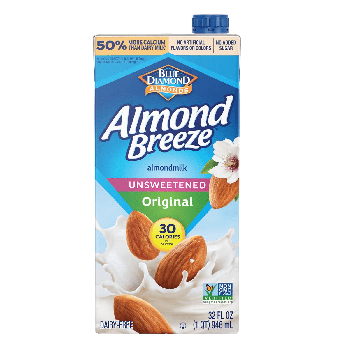 Almond Breeze Original Almond Milk Unsweetened in Carton