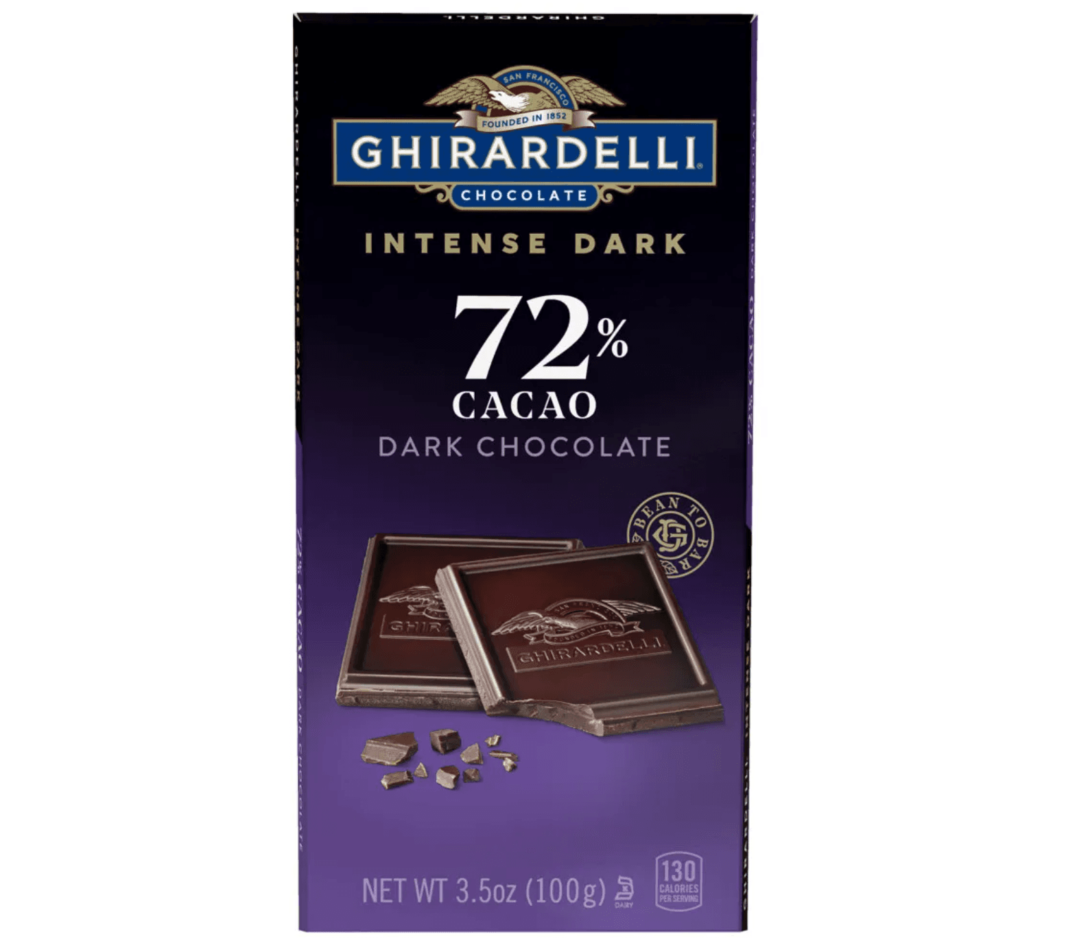 Ghirardelli Intense Dark 72% Cacao Dark Chocolate in Paper