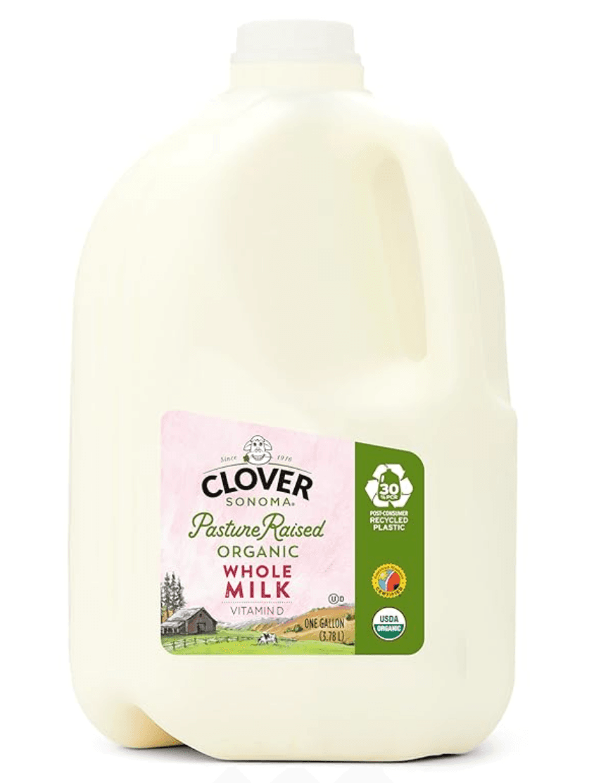 Clover Organic Whole Milk in Whole Gallon Jug