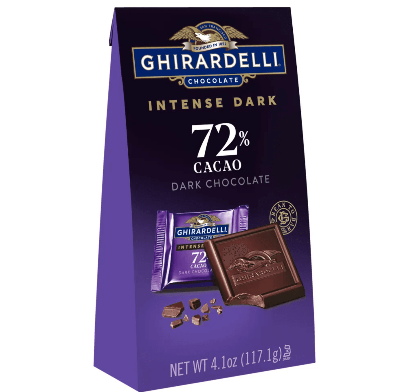 Ghirardelli Intense Dark 72% Cacao Dark Chocolate in Plastic