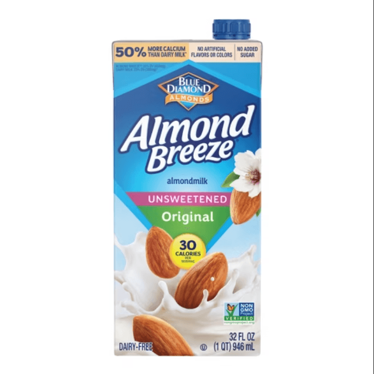 Almond Breeze Original Almond Milk Unsweetened in Carton